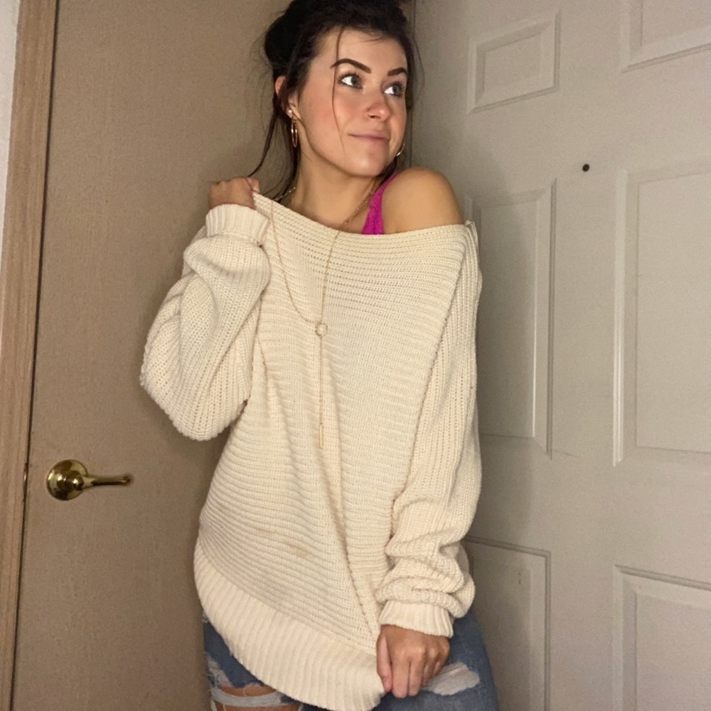 Oversized Cream Sweater